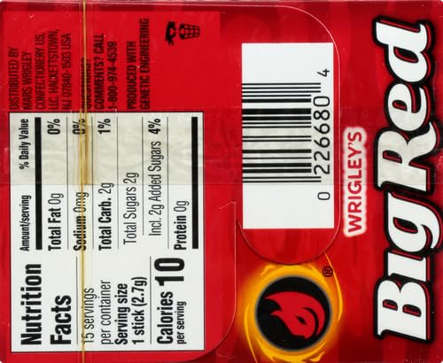 Wrigleys Kaugummi Big Red Zimt, 15 Streifen 4
