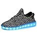 Joansam 7 Colors LED Luminous Unisex Sneakers Men & Women USB Charging Light Colorful Glowing Leisur