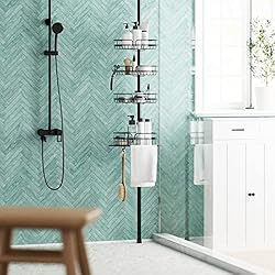 Zenna Home Rust-Resistant Corner Shower Caddy for