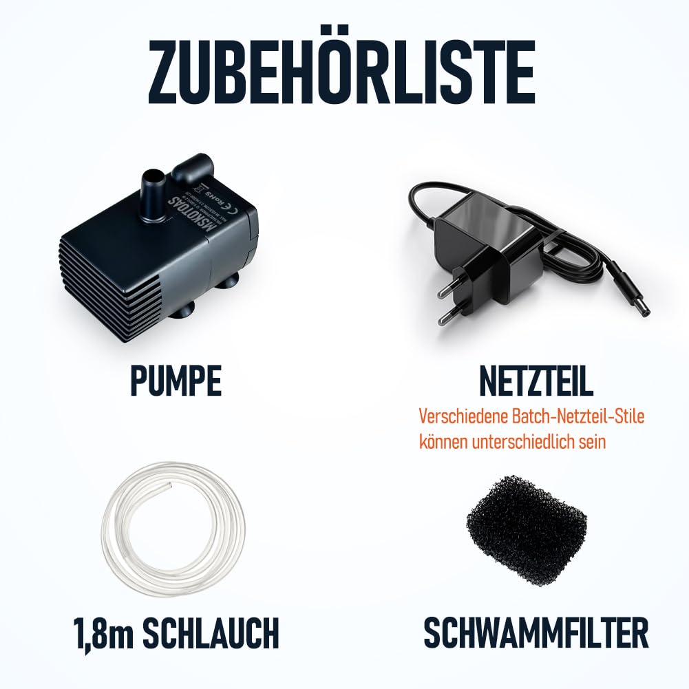 Automatische kleine Tauchpumpe mit Wassersensor, 2,5m 280L/h Mini-Kondensatpumpe, Wasserablauf für Entfeuchter, Klimaanlage, Eismaschine, Keller, Bautrockner, automatisches Ein Aus 7