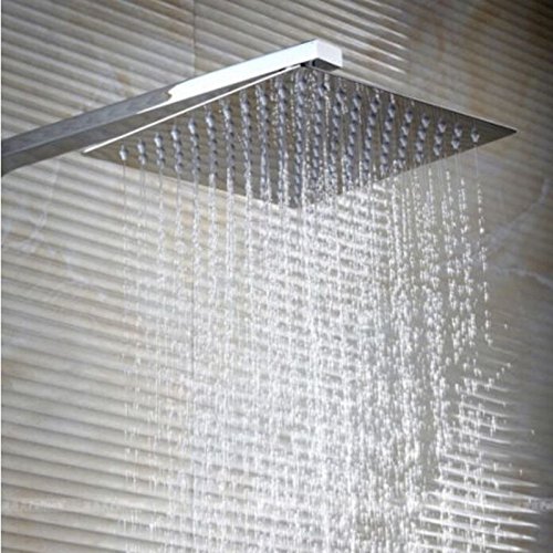 Tyrants FaucetKitchen faucet Bathroom faucetWholesale And Retail Promotion Chrome Brass8" / 10" / 12"/ 16" Rain Shower Faucet Set Bathtub Shower Mixer Tap Shower Column,Sky Blue