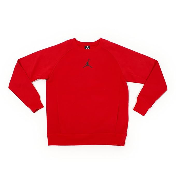Amazon.com: Nike Air Jordan Boys' Crew Neck Fleece Sweater (Gym Red, Medium): Clothing