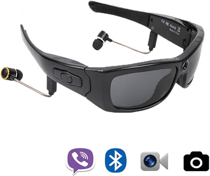 Wlehome VideoBrille mit Kopfhörer, 16GB HD 1080P VideoRecorderKamera Gläser, für iOS Android Wlehome VideoBrille mit Kopfhörer, 16GB HD 1080P VideoRecorderKamera Gläser, für iOS Android