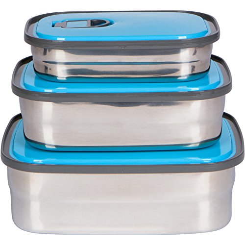 Bambusa Stainless Steel Food Containers Bento Lunch Box, Leak Proof Seal, Healthy, Kids, Adults, Out - //coolthings.us