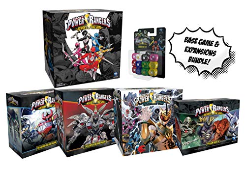 Power Rangers: Heroes of The Grid Board Game and All Expansions and Dice Set! Power Rangers Bundle!