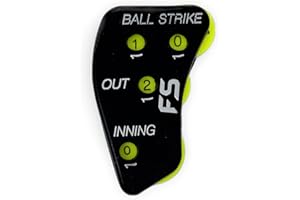 FieldSage Umpire Indicator - Baseball Clicker Counter - Softball Pitch Count Clicker with 4 Dials - Ball and Strike Umpire Clicker - Balls, Strikes, Outs, and Innings Tracker for Ump