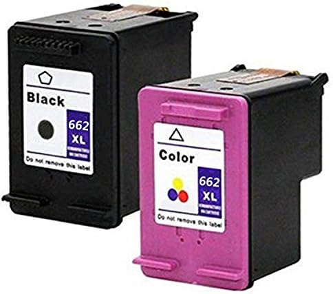 Ouguan Ink New Arrival 2Pack ( Black Tri-color) Ink Cartridges for HP662XL Compatible with HP Deskjet 1015 1515 2515 4645 Printer