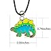 FUN JEWELS Cute Stegosaurus Dinosaur Pendant Color Change Mood Necklace For Boys Girls Animal Jewelry Gifts