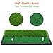 SkyLife Golf Practice Mat with Heavy Rubber Base for Driving Hitting Chipping Putting, Realistic Fairway & Rough Turf, Rubber Tee Holder & 2 3/4’’ Plastic Tees Included (Dual-Turf Without Handle)