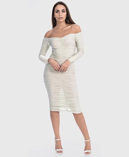 mint green bardot dress