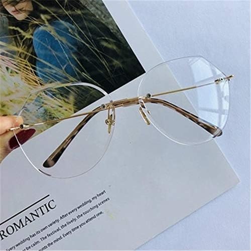 Kanqingqing Ladies sunglasses Classic Polarized Women Frame Polygon Oversized Sunglasses Sparkling 100% UV Protection ladies gradient glasses (Color : Clear)