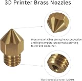 QIDI TECH 0.4mm M6 Brass Extruder Nozzles w/ PTFE Tube for X-CF Pro i-Fast 3D view 3