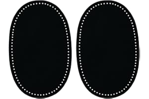 NeoLum 2Pcs Elbow Patches for Jackets and Sweaters, Sew-On Suede Leather Repair Patches, Oval Fabric Knee Patches for Men's C