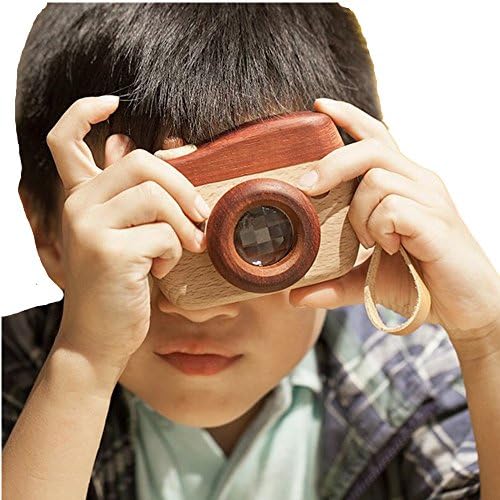 Baby Toolder Toy Wood Simulation Kaleidoscope Camera Gift Natural
