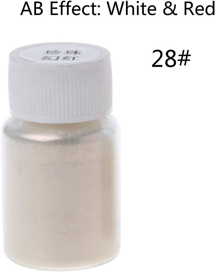 Huwaioury 41Color Pearlescent Mica Powder Epoxy Resin Dye Pearl Pigment Jewelry Making 10g