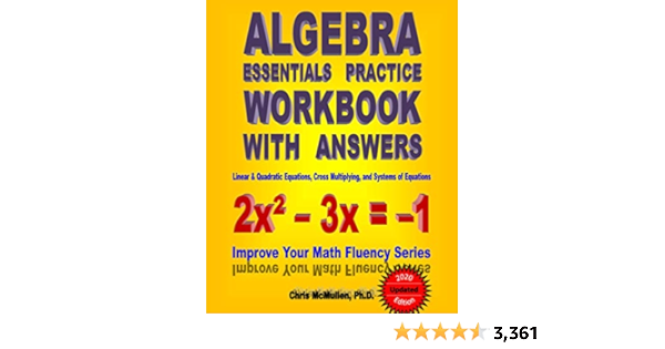 Algebra Essentials Practice Workbook with Answers: Linear ...