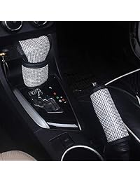 Dotesy   Funda para volante de piel con diamantes de imitación para mujer, universal, todo tipo de clima