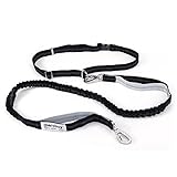 marsboy Running Dog Leash for Large Dogs Dog Leash Hands Free Bungee with Pouch Extension Waist Dog Leash