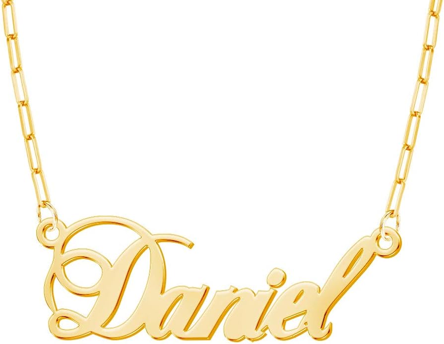 personalized paperclip necklace