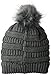 D&Y Women's David & Young's Solid Slinky Beanie Pom