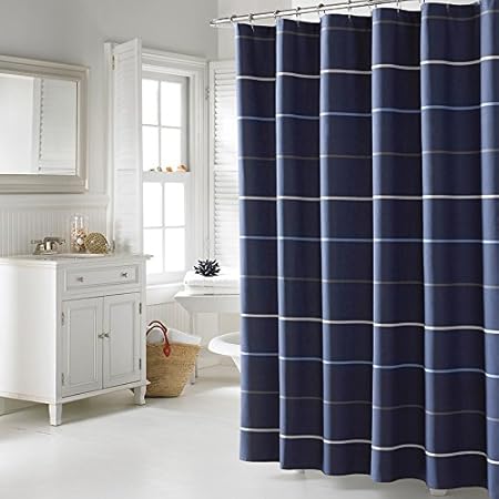 Nautica Southport Cotton Blue Shower Curtain Amazon Co Uk