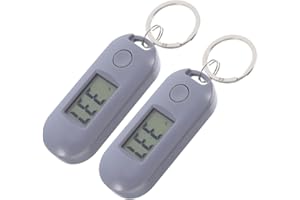 NUOBESTY Mini Digital Electronic Pocket Watch Keychain Small LED Luminous Nurse Kids Silent Design for Office and Outdoor Use