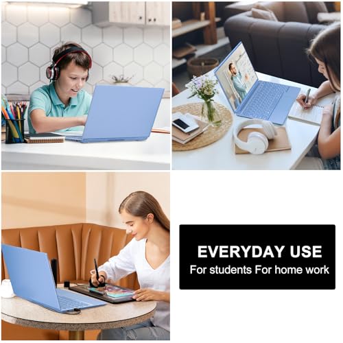 14 Inch Laptop 8GB RAM 256GB SSD Celeron N5095 Processor Chromebook, FHD 1920×1200 IPS Display, Blue Laptop with Webcam, WiFi 5, BT4.2, USB 3.0, Lightweight Business laptop, Work or Travel-Blue