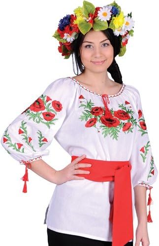 Women's Blouse 'Summer Poppies' (XXL)