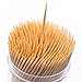 Bamboo Wooden Toothpicks (3000 Bulk Pack) - Round, Strong, Splinter-Free for Teeth and Appetizers