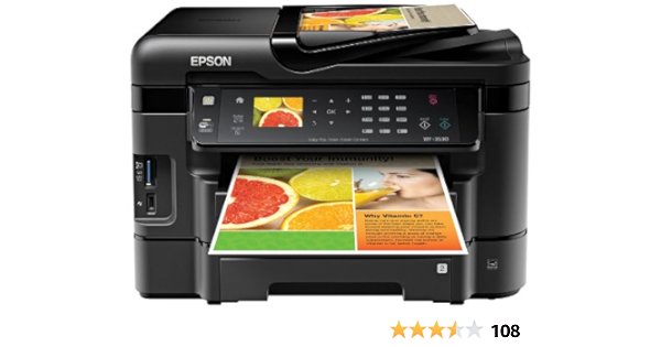 amazon com epson workforce wf 3530 wireless color printer with scanner copier and fax electronics epson workforce wf 3530 wireless color printer with scanner copier and fax