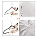 ELONG HOME Plastic Clothes Hangers, Upgraded Rubber Non Slip Plastic Hangers, Non Velvet Durable Slim Clothing Hangers, 17.7 Inches Wide for Adults Clothes, 20 Pack