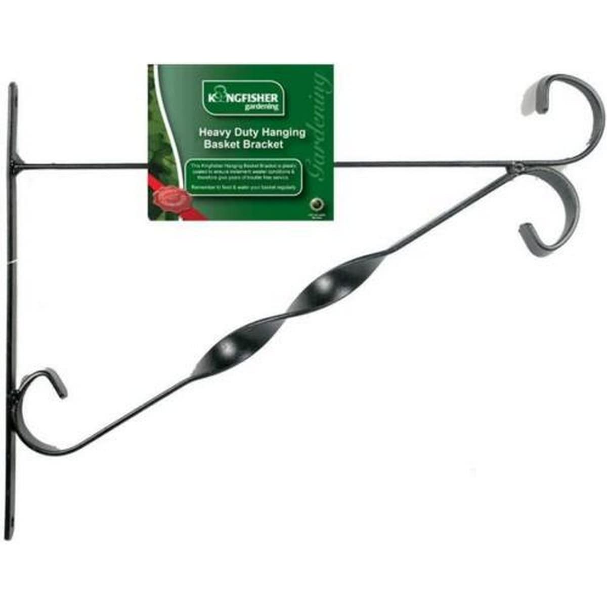 12" Hanging Basket Bracket - Black