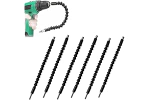 GALLIA 6 Pack Flexible Drill Bit Extension, 11.6 inch Superbit Screwdriver Flexible, Bendable Flexible Drill Bit Extension, Super Bit Flexible Shaft Extension Bits