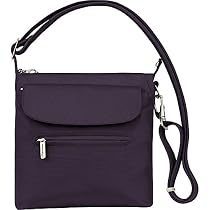 Travelon Anti-Theft Classic Mini Shoulder Bag, Purple