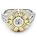 Conjunto De Joyas Eres Mi Sol Girasol Cubic Zircon Anillo Collar Para Mujerthumb 4