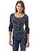 PattyBoutik Women's Scoop Neck with Infinity Scarf Marled Sweater
