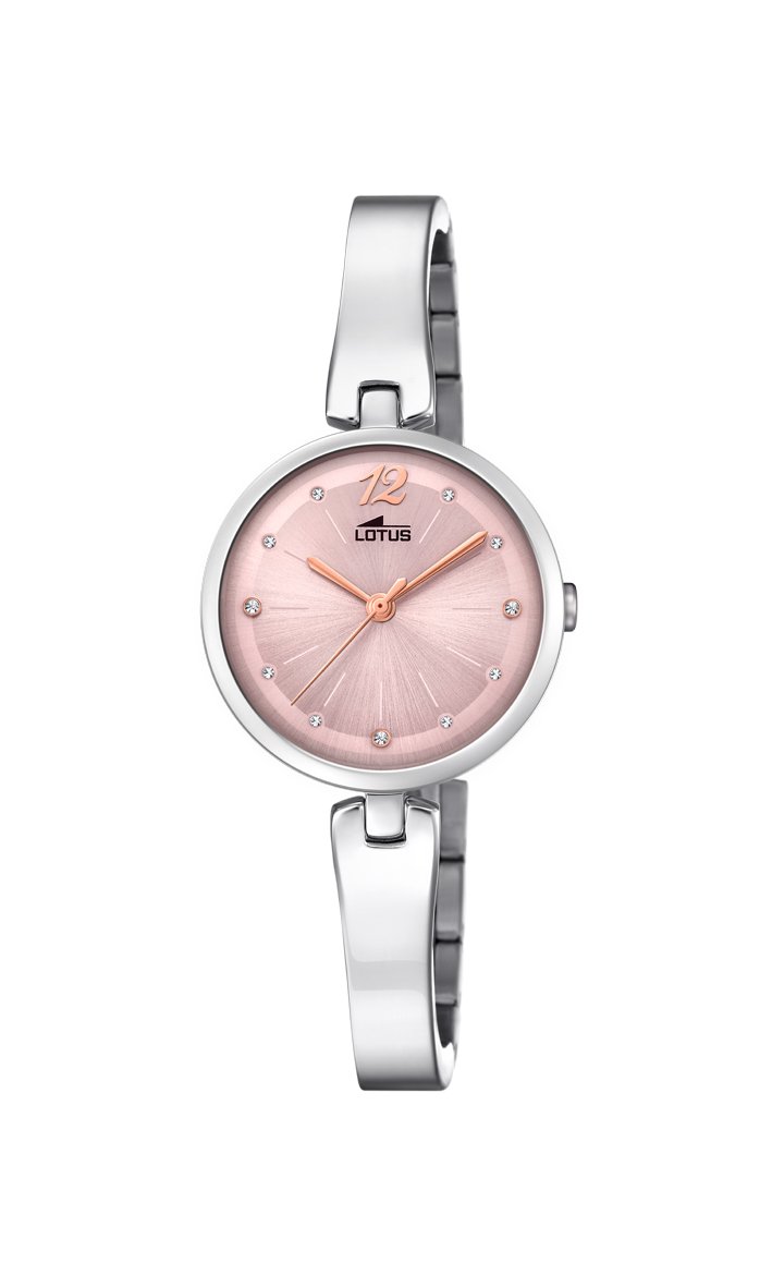 Lotus Watches Womens Quartz Watch, Analogue Classic Display and Stainless Steel Strap 18445/2