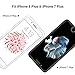 HiCool EQI585 [3 Pack] 9H Hardness HD Ultra-Thin Tempered Glass Screen Protector for Apple iPhone 8 Plus/iPhone 7 Plus - Anti-Scratch, Anti-Fingerprint, Super Clear, Bubble Free