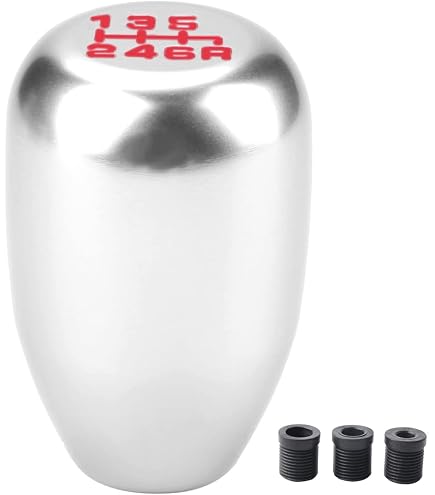 6 Speed Gray Gunmetal Aluminum Racing Shift Knob For Honda Acura JDM