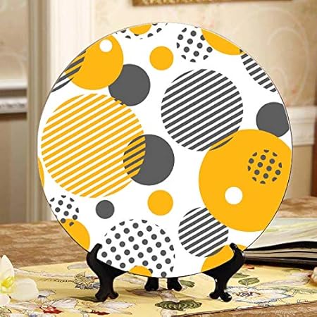 Hermoso círculo circular Placa decorativa Placa de exhibición Pantalla