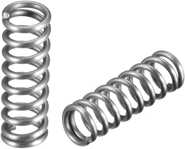sourcing map Wire Diameter 0.05", OD 0.31", Free Length 0.98" Spring Steel Coil Extended Compressed Spring 15pcs