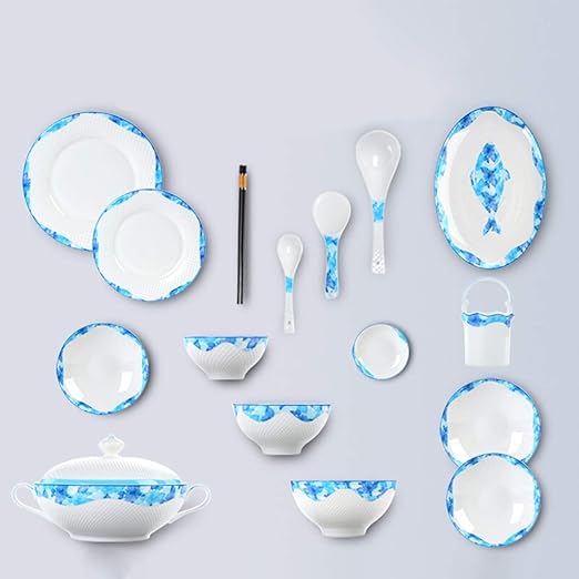 FDPVJSS Cena Combi-Set - Juego de 45 Piezas, tazones de ...