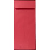 JAM PAPER #12 Policy Business Colored Envelopes - 4 3/4 x 11 - Red Recycled - 50/Pack