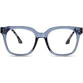 ZESAKER Oversized Reading Glasses for Women Men Large Frame Square Blue Light Blocking Computer Readers Spring Hinge