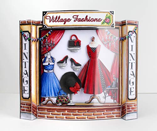 Mini Mannequin Paper Fashions, Paper Craft and Card Making Kit, Makes 80 Card Toppers, Works with Dies