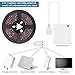 iCreating Battery Operated LED Strip Lights - Cool White USB LED Light Strip Kit with 6.6FT 2M SMD 3528 IP65 Waterproof Super Bright LED Tape Light, Battery Box