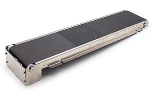 LeTkingok DC24V Stainless Steel Mini Conveyor Vending Machine- Track Cargo Lane Automatic Conveyor Belt 460MMx85MM Load 3.5-5KG (Only Machine, 35RPM)