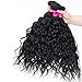 RECOOL Hair Water Wave Bundles 8A Virgin Brazilian Hair Wet and Wavy Human Hair Weave Bundles Natural Color Cheap(10 12 14)