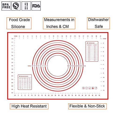 image for Adjustable Stainless Steel Rolling Pin,Evermarket Dough Roller with 4 