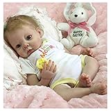 ✿Silicone Mould✿ Hstore, DIY Reborn Baby Silicone Mould 22'' Handmade Lifelike Newborn Silicone Vinyl Reborn Baby Doll Full Body Xmas Gifts